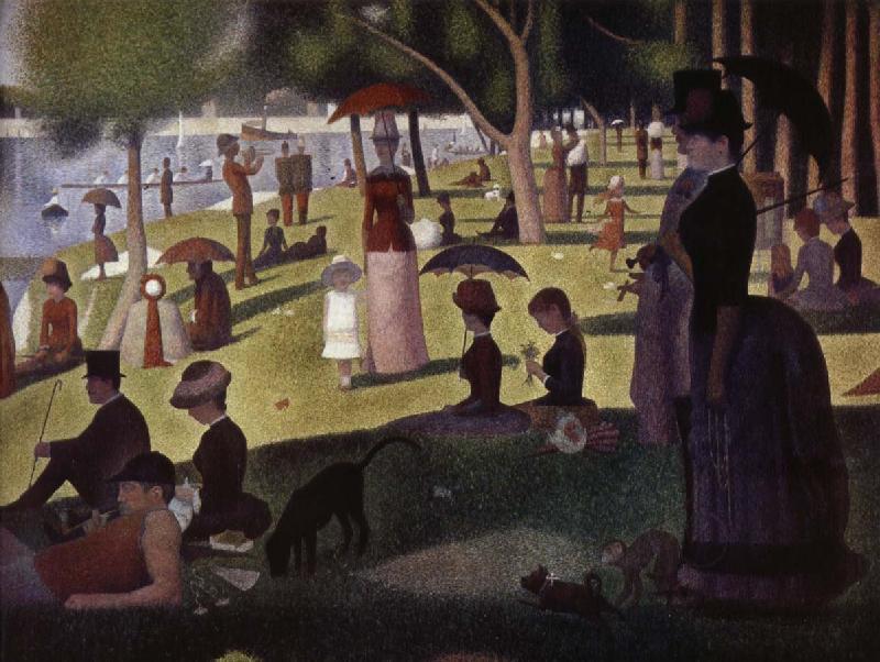 Georges Seurat en sondagseftermiddag pa on la grande jatte oil painting picture